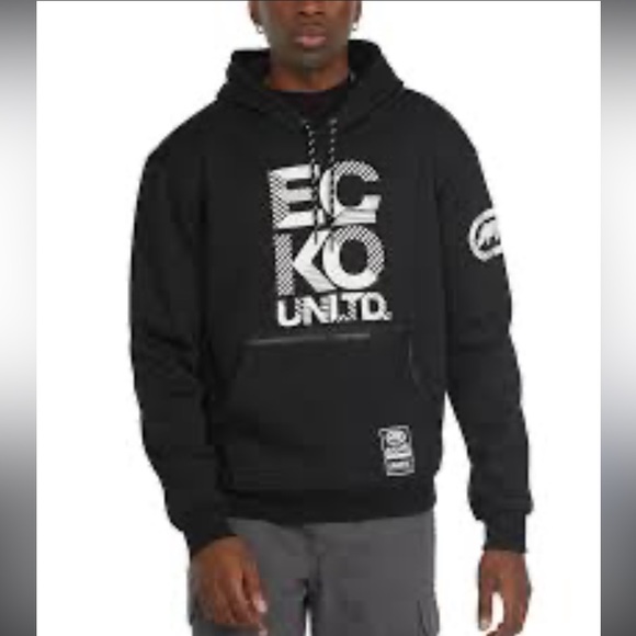 Ecko unltd a flash black hoodie size XL - Picture 1 of 13